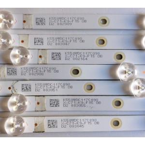 KIT DE LED´S PARA TV W BOX / NUMERO DE PARTE 4708-K55WDC-A2113N01 / K550WDC1 A2 / K550WDC117C098 / X-C71-K9-F15 / K550WDC1 / 471R1P79 / E486558 / CALA-01 / PANEL K550WDC2 / MODELO 0E-55LED4K