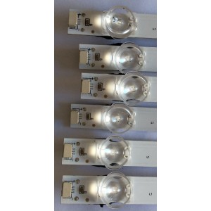 KIT DE LED'S PARA TV TCL ((6 PIEZAS)) / NUMERO DE PARTE JL.D65081330-365AS-M_V03 / JL.D65081330-365AS-M / 4C-LB6508-PF01J / 4C-LB6508-PF02J / PANEL LVU650NDEL / MODELOS 65S423 / 65S423TEAA / 65S423TFAA