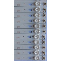 KIT DE LED'S PARA TV RCA (12 PIEZAS) / 0365TC008 / 3P65XC003 / 3P65XC004 / HSCQ7 / PANEL C650U17-E68-5 / MODELO RTRU6527-US