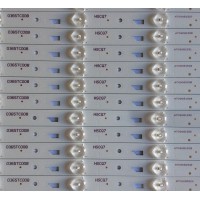 KIT DE LED'S PARA TV RCA (12 PIEZAS) / 0365TC008 / 3P65XC003 / 3P65XC004 / HSCQ7 / PANEL C650U17-E68-5 / MODELO RTRU6527-US