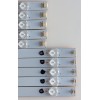 KIT DE LED'S PARA TV SHARP / (10 PIEZAS) / LBM390P0401 / LBM390P0501 / ADQA 4 14 0403 70 N8 D AU0 / PANEL TPT390J1-HVN01 / MODELO LC-39LE351U