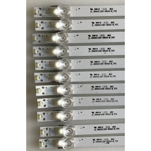 KIT DE LED'S PARA TV JVC (16 PIEZAS) / 30365009215 / LED65D9-03(C) / 1010191759/58-12 / PANEL LSC650FF05-W / MODELO