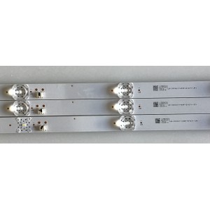 KIT DE LED´S PARA TV ELEMENT (3 PIEZAS) / LB-C400U17-E5F-S-G71-JF1 / JL.D40071330-002AS-M_V02 / 17BD530 / PANEL C400U18-E5F-S / MODELO E4SC4018RKU