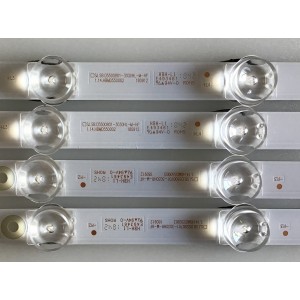 KIT DE LED´S PARA TV TCL (4 PIEZAS) / SJ.SB.D5500801-3030HL-M-HF / SJ.SB.D5500701-3030HR-M-HF / TCL 1.14.HBMD550003 / TCL 1.14.HBMD550002 / SJ-4C-LB5508-PF01J / SJ-4C-LB5507-PF01J / PANEL 08-55F6000-LPN008C / MODELO 55S423 / 55S423LIAA