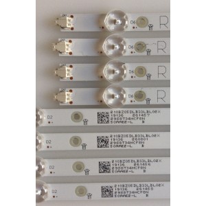 KIT DE LED´S PARA TV INSIGNIA (8 PIEZAS) / LB-PM3030-GJBBY504X8ABL2 / LB-PM3030-GJBBY504X8ABL2-L-T / LB-PM3030-GJBBY504X8ABL2-R-T / 50AAE2-R / 50AAE2-L / PANEL TPT500B5 / MODELO NS-50DF710NA19