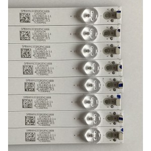 KIT DE LED'S PARA TV INSIGNIA (8 PIEZAS) / 303TC550033 / TCL55D05-ZC22AG-03 / 4C-LB550T-ZC1 / TC550M01 / PANEL LVF550CSDX E13 V1 / MODELO NS-55D510NA19 REV.A