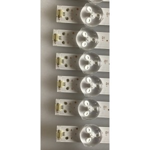 KIT DE LED'S PARA TV SEIKI (12 PIEZAS) / 303KK550041 / KSKK55D05-ZC22AG-08 / 21006506 / 180119B9 / PANEL MD5548YTSU / MODELO SC-55UK700N