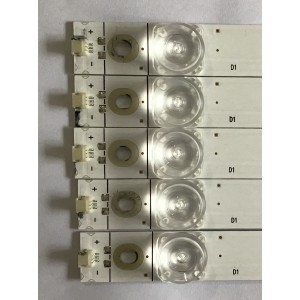 KIT DE LED´S PARA TV SHARP (5 PIEZAS) LB5500C / LB5500C  V0 / 1203048 / PANEL HD550S1U51-TAL2B1  S0/GM/BGY/ROH / MODELO LC-55LBU711U