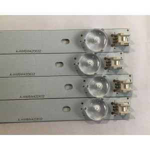 KIT DE LED´S PARA TV WESTINGHOUSE (4 PIEZAS) / A-HWBW42D632 / 21003774 / 4642KH018 / PANEL´S V420HJ2-XR01 / V420HJ2-P01 REV C3 / MODELO DWM42F2G1 TW-77431-C042L