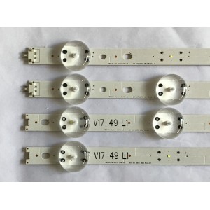 KIT DE LED'S PARA TV LG (4 PIEZAS) / 6916L-2862B / 6916L-2863B / 49"V17ART3 2863 / PANEL LC490DUE(FK)(M3) / MODELOS 49LV340C-UB BUSYLJR / 49LV570H