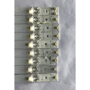 KIT DE LED'S PARA TV INSIGNIA (9 PIEZAS) / LED50D04A-ZC23AG-05 / 3035004001 / 4600030764-2 / 190308B2 / PANEL T500HVN07.5 / MODELO NS-50D510NA19