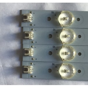 KIT DE LED´S PARA TV SEIKI (4 PIEZAS) / L.14164000100 / PB11D785183BL042-002H / 102276 / DY-01 E340369 / PANEL LSC400HJ01-801 / MODELO SE40FY19