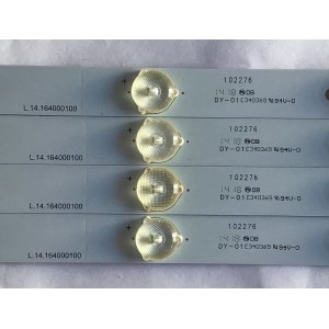 KIT DE LED´S PARA TV SEIKI (4 PIEZAS) / L.14164000100 / PB11D785183BL042-002H / 102276 / DY-01 E340369 / PANEL LSC400HJ01-801 / MODELO SE40FY19