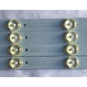 KIT DE LED´S PARA TV SEIKI (4 PIEZAS) / L.14164000100 / PB11D785183BL042-002H / 102276 / DY-01 E340369 / PANEL LSC400HJ01-801 / MODELO SE40FY19