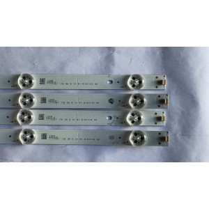 KIT DE LED´S PARA TV HISENSE (4 PIEZAS) / JL.D49091330-003CS-M / 1170367 / 17B 30 B1 D180125 WH / PANEL HD490K3U32-TX\S0\GM\ROH / MODELO 49H6E