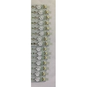 KIT DE LED'S PARA TV SHARP / (45 PIEZAS KIT COMPLETO) / HX-S(I).94V-0 / 5069 / 5070 / 5071 / 5072 / 5073 / 5074 / PANEL R1K800D3GW10 / MODELO 80"