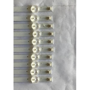 KIT DE LED´S PARA TV SEIKI (10 PIEZAS) / NH49_49Y17_6X10_1W_MCPCB / HRS-L6V3M-171123-C / NH49_49Y17_6X10_1W_MCPCB  10MM_V0 / PANEL LSC49FN02-H03 / MODELO SC-49UK700N