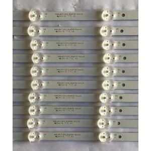 KIT DE LED´S PARA TV SEIKI (10 PIEZAS) / NH49_49Y17_6X10_1W_MCPCB / HRS-L6V3M-171123-C / NH49_49Y17_6X10_1W_MCPCB  10MM_V0 / PANEL LSC49FN02-H03 / MODELO SC-49UK700N