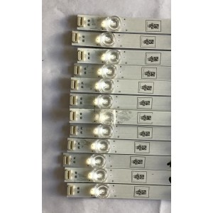 KIT DE LED´S PARA TV TOSHIBA (12 PIEZAS) / LB65066 / LB65066 V0 / 1189679 / PANEL HD65051-TAL3/S0/GM/ROH / MODELO 65H83