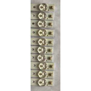 KIT DE LED´S PARA TV WESTINGHOUSE / ELEMENT (10 PIEZAS) / CC02550D500V09 / 55H 55E9 10X5 5SP1 1410 / A V061702 18 / A V071652 18 / YSL-L  94V-0   E479275 / PANEL MD5526YTLU / MODELOS WE55UDT 108 / E4SFT5517 