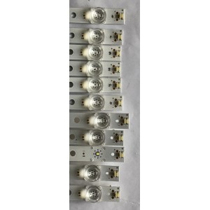 KIT DE LED´S PARA TV VIZIO ((INCOMPLETO SOLO 11 PIEZAS)) / NUMERO DE PARTE JL.D65061330-324AS-M_V02 / JL.D65061330-324AS-M / 70401-00505 / PANEL BOEI650WQ1 / MODELO D65X-G4