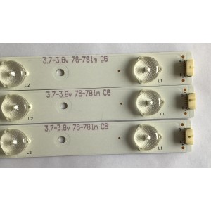 KIT DE ED'S PARA TV RCA (3 PIEZAS) IC-C-KJAB32D220 / PANEL T320HVN05.2-12V / MODELO LED32B30RQD 