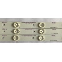 KIT DE ED'S PARA TV RCA (3 PIEZAS) IC-C-KJAB32D220 / PANEL T320HVN05.2-12V / MODELO LED32B30RQD 