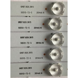 KIT DE LED'S PARA TV WESTINGHOUSE (5 PIEZAS) / GKB7.820.3815 / 50512-T2-S / PANEL T500HVN07.3 / MODELOS DWM50F3G1 TW-77521-A050D / DWM50F3G1 TW-77661-A050J / 1.0 M /