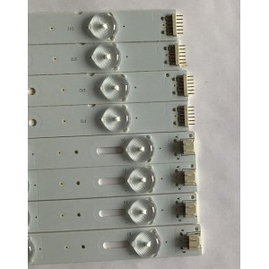 KIT DE LED'S PARA TV SCEPTRE (8 PIEZAS) / 30XJ480040 / XJ48D12L-ZC14C-04 / PANEL CN48HA820 / MODELO E48