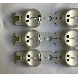 KIT DE LED'S PARA TV LG (3 PIEZAS) / EAV64592401 / SSC_Y19_43UM73 / SSC_Y19_TRIDENT_43UM73_REV00_181029 / PANEL NC430DQG-AAHX3 / MODELO 43UM7300PUA / 43UM7300PUA BUSYLJM