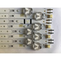 KIT DE LEDS PARA TV SAMSUNG (8 PIEZAS) / BN96-46572A / BN96-46573A / 46572A / 46573A /LM41-00626A / PANEL CY-JN049BGLV4M / MODELO HG49NJ477MFXZA / MAS MODELOS EN DESCRIPCION