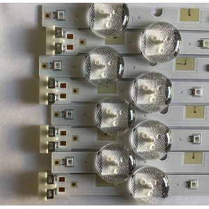 KIT DE LEDS PARA TV SAMSUNG (8 PIEZAS) / BN96-46572A / BN96-46573A / 46572A / 46573A /LM41-00626A / PANEL CY-JN049BGLV4M / MODELO HG49NJ477MFXZA / MAS MODELOS EN DESCRIPCION