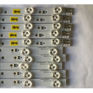 KIT DE LED'S PARA TV SAMSUNG (10 PIEZAS) / BN96-24089A / BN96-24090A / 40-3535LED-60EA-L / 40-3535LED-60EA-R / D1GE-400SCB-R3 / D1GE-400SCA-R3 / PANEL LTJ400HF03-V / SUSTITUTOS LTJ400HM08-V / DE400BGS-V1 / LTJ400HV11-V / MODELOS EN DESCRIPCIÓN / 