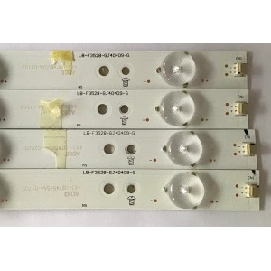 KIT DE LED'S PARA TV INSIGNIA (4 PIEZAS) / LB-F3528-GJ40409-G / 443-J2T45V5AA / PANEL TPT400LA-J6PE1 / MODELO NS-40D510NA15