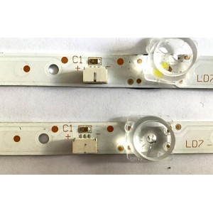 KIT DE LED'S PARA TV TCL (2 PIEZAS) NUMERO DE PARTE GIC43LB32_3030F2.1D / GIC43LB32_3030F2.1D_V0.9_20180704 / 4C-LB4311-ZM / GIC43LB32_3030F2.1D_V1.0_20190325 / PANEL'S LVU430NDEL / V430DJ1-Q01 / MODELOS 43S423LDAA / 43S421 / 43S425