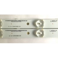 KIT DE LED'S PARA TV AFINITY (2 PIEZAS) / IC-D-CNA039D139 / LXD017 / PANEL V39HJ1-P02 REV.C1 / MODELO SLE2039