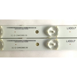 KIT DE LED'S PARA TV AFINITY (2 PIEZAS) / IC-D-CNA039D139 / LXD017 / PANEL V39HJ1-P02 REV.C1 / MODELO SLE2039