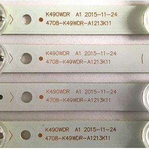 "KIT DE LED'S PARA TV / K490WDR / 4708-K49WDR-A1213K11 / K490WDR1168041 / PANEL K490WDR1 / MODELO 49L621U / NOTA IMPORTANTE : KIT CUENTA ORIGINALMENTE 11 PIEZAS ((INCOMPLETO 10 PIEZAS))	"