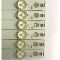 KIT DE LED'S PARA TV (12 PIEZAS) / LBM500P0701 / LBM500P0701-FK-2(R)(5) / LBM500P0701-FJ-2(L)(5) / PANEL'S TPT500U1 / T500QVN03.0 / MODELO NS-50DR710NA17