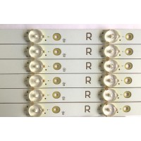 KIT DE LED'S PARA TV (12 PIEZAS) / LBM500P0701 / LBM500P0701-FK-2(R)(5) / LBM500P0701-FJ-2(L)(5) / PANEL'S TPT500U1 / T500QVN03.0 / MODELO NS-50DR710NA17