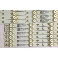 KIT DE LED'S PARA TV (12 PIEZAS) / LBM500P0701 / LBM500P0701-FK-2(R)(5) / LBM500P0701-FJ-2(L)(5) / PANEL'S TPT500U1 / T500QVN03.0 / MODELO NS-50DR710NA17