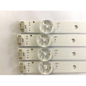 KIT DE LED'S PARA TV POLAROID (4 PIEZAS) / 203-011-0028H / JL.D395A1235-170BS-M / PANEL V400HJ6-PE1 REV.C3 / MODELO 40GSR3000FC