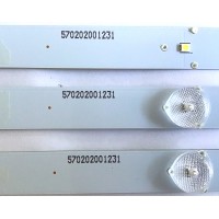 KIT DE LED'S PARA TV INSIGNIA (3 PIEZAS) / B-HWBB28D557 / 570202001231 / Y2-B6-N4 / PANEL SM275TCA08 / MODELO NS-28D220NA16