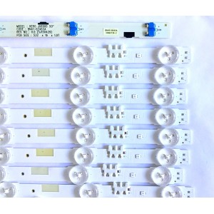 KIT DE LED'S PARA TV SAMSUNG (16 PIEZAS) / BN96-38479A / BN96-38480A / V5DR_500SCA_R1 / V5DR_500SCB_R1 / V5DR-500SCA-R1 / V5DR-500SCB-R1 / MODELOS UA50JS7200WXHC / UE50JU6872UXXH / UN50JS7200KXZL / MAS MODELOS EN DISCRIPCIÓN / PANEL CY-TJ050HGNV1H