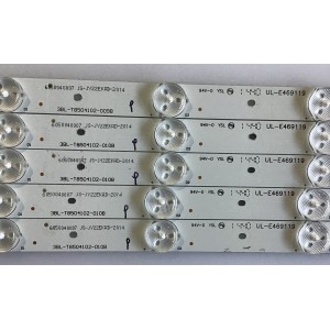 KIT DE LED'S PARA TV WESTINGHOUSE (5 PIEZAS) / 3BL-T8504102-010B / UL-E469119 / 6050040007 / JS-JY22EKAD / PANEL T420HVN06.1 / MODELO DWM42F2G1