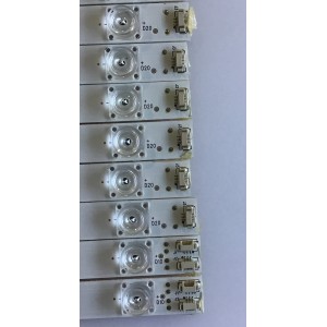 KIT DE LED'S PARA TV JVC (14 PIEZAS) / 30355010211 / 30355010212 / LED55D10A-ZC14CG-02 / PANEL LSC550FNO8 / MODELO LT-55UE76