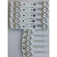 KIT DE LED'S PARA TV LG (10 PIEZAS) / CRH-A6530300508R72H / A6530300507L72H / 209712 / 170919A1F / PANEL'S LC650EGY-(SK)(A5) / RLD650WY / MODELO 65UJ6200-UA BUSYLJR 