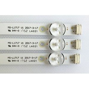 KIT DE LED'S PARA TV KEYSMART (3 PUIEZAS) / YAL13-00730300-18 / MS-L1717 / PANEL V400HJ6-PE1.REV C3 / MODELO KEY40L 4880 4M