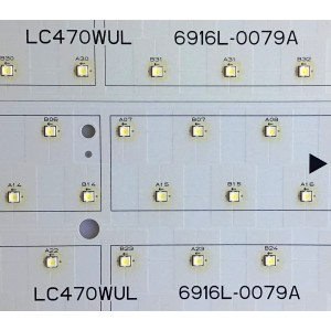 KIT DE LED'S PARA TV LG (10 PIEZAS) ((COMPLETO)) / 6916L-0079A / 470065 / 0948(090829) / PANEL LC470WUL / MODELO SV472XVT / 52 CM X 11 CM / 