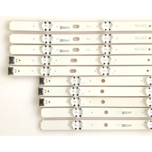 KIT DE LED'S PARA TV LG (10 PIEZAS) / EAV64053901 / EAV64054001 / EAV63994101 / SSC_60uj63_A_11LED_REV00_170828 / 60UJ63_UHD_A / 60UJ63_UHD_B / 60UJ63_UHD_C / 60UJ63_UHD_D / MODELOS 65UK6200PUA / 60UJ6050-UA BUSYLOR